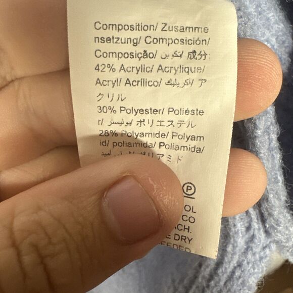 SHEIN Light Blue Waffle Knit Sweater - Size XL - Picture 9 of 9